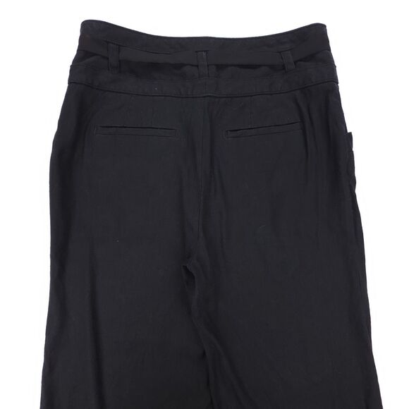 BY ANTHROPOLOGIE Nellie Trousers Wide Leg Linen Belted Pant French Girl Minimal - Picture 6 of 7
